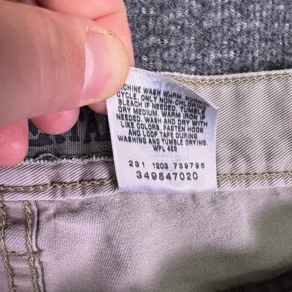 VTG Levis SilverTab Cargo Shorts Mens 38 Khaki Tan Relaxed Fit Tactical Workwear